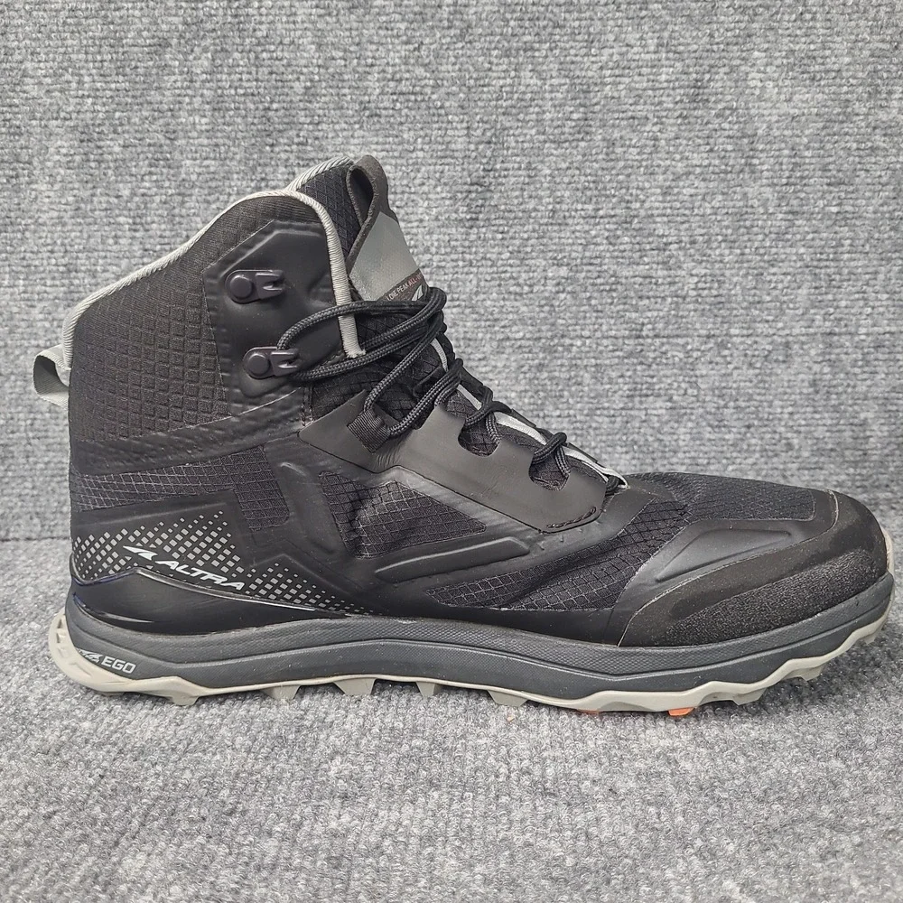 Altra Lone Peak All Weather Mid Hiking Boot ALOA4VQH000 Mens Size 10/EU 44 Black